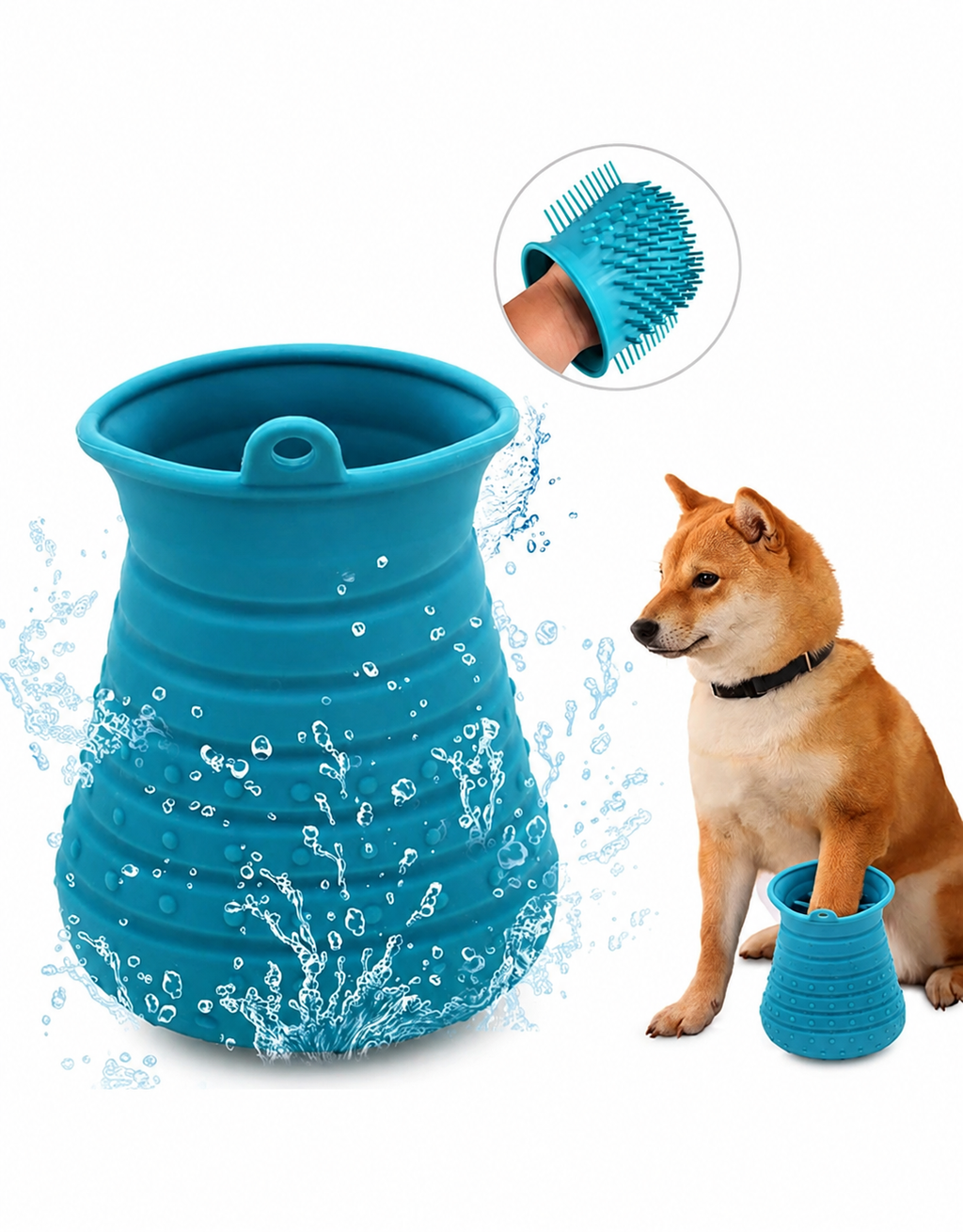 Limpiador de patas para perros y gatos.